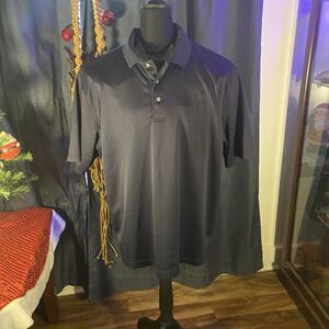 PGA Tour-Mens Performance Golf Polo Shirt-2XL XXL-Navy-Casual Short Sleeve